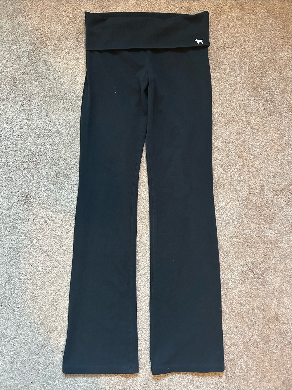 Pink Victoria’s Secret foldover yoga pants